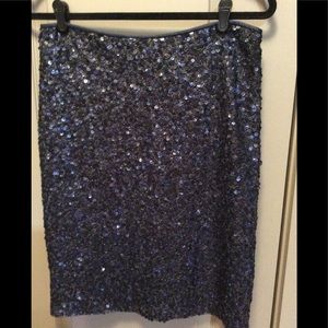 Navy sequin high quality skirt